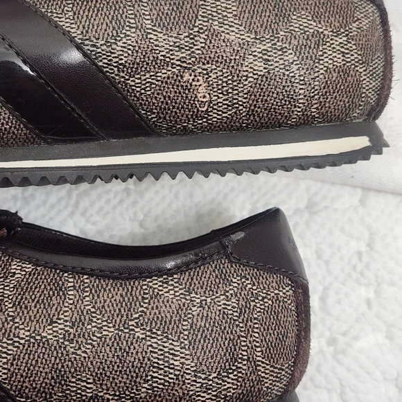 Coach Women's Dark Brown Patterned Sneakers - Picture 4 of 4